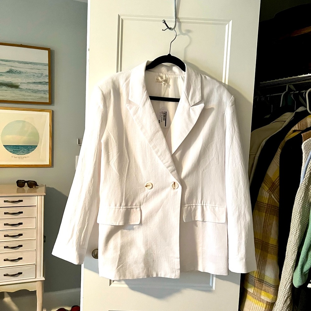 Linen Oversized Blazer